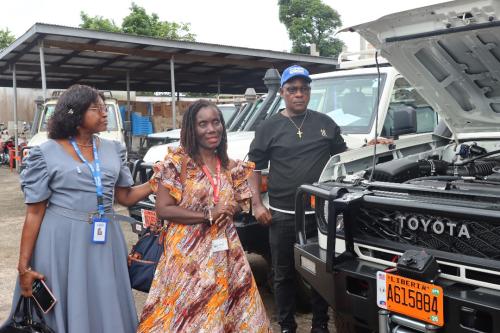 Madam Elizabeth Johhnson at LWEP Assets inspection