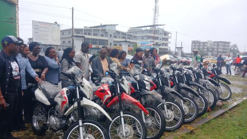 inspection of the motorbikes by LWEP Partners