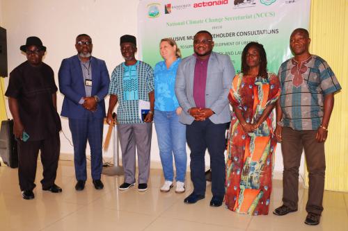 Liberian stakeholder at carbon market consultation