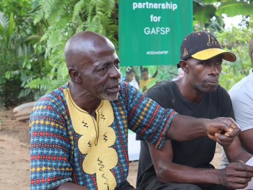 Vanie Kannie the lead farmer of Work and See Farmers Corporative in River Gee