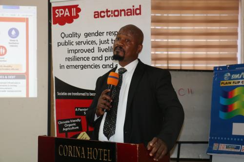 Head of the National Civil Society Council of Liberia at the report launch