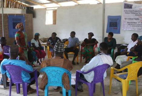 In rural areas like Gbellakpalamu, women are now able to discuss issues of SGBV during community meetings