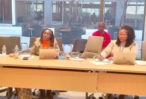 Right: Elizabeth G. Johnson - ActionAid Liberia's Country Director, calls for a collective Action to transform women and young people's involvement in policy decision making.
