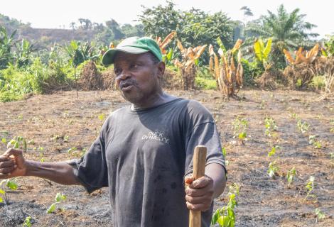 ZELEKA town Chief Momolu laments of his robbed land. 