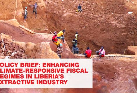 policy brief on Liberia's Extractives cover page
