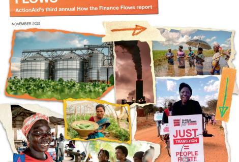 Cover page on Climate Finance for Just Transition: How the Finance Flows