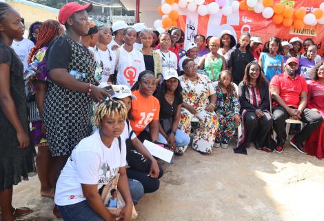 participants at ActionAid Liberia one day digital safety 