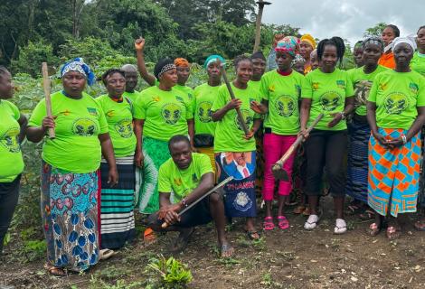 farmers in Gbarpolu supported by aal SPAC-II Project 