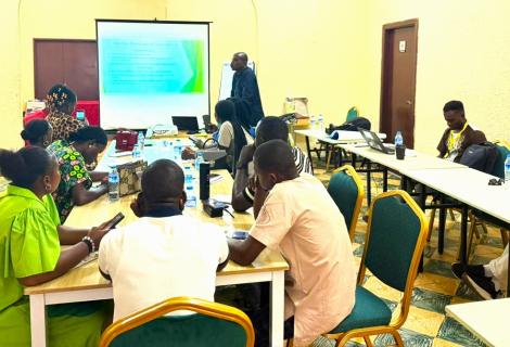 Participants at the Green job training benefiting 20 Liberian youths 