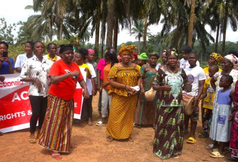 welcoming dances done by tradional women and FGM Change champions