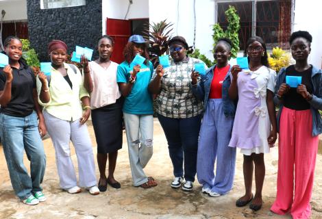 YWUM LIBERIA ADVOCATE FOR MENTRUAL PRODUCTS