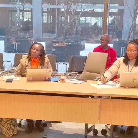 Right: Elizabeth G. Johnson - ActionAid Liberia's Country Director, calls for a collective Action to transform women and young people's involvement in policy decision making.