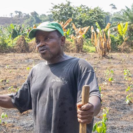ZELEKA town Chief Momolu laments of his robbed land. 