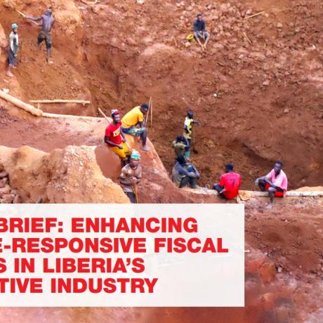 policy brief on Liberia's Extractives cover page