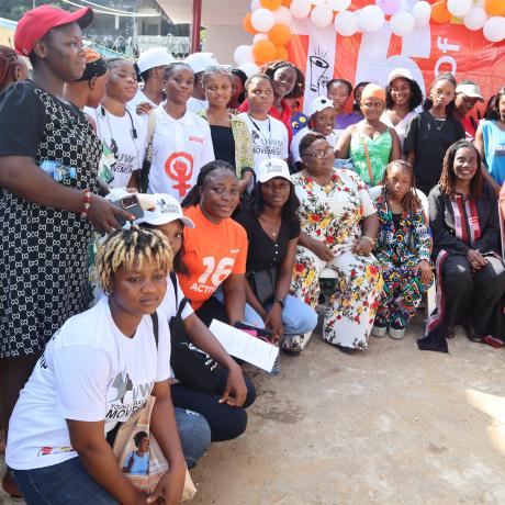 participants at ActionAid Liberia one day digital safety 