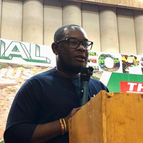 Deputy Minister Bill McGill deliver keynote address at ActionAid Liberia National Climate Justice Summit 2025 proxy for Augustine Kpehe Ngafuan