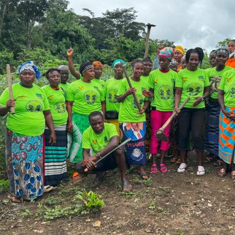 farmers in Gbarpolu supported by aal SPAC-II Project 