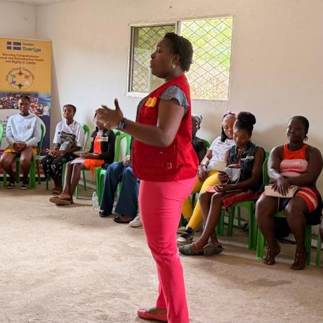 220 girls trained by ActionAid Liberia