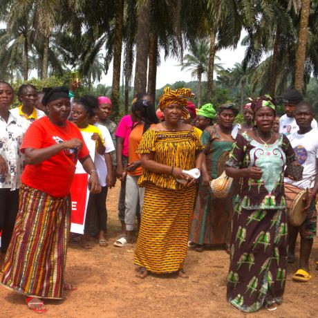 welcoming dances done by tradional women and FGM Change champions