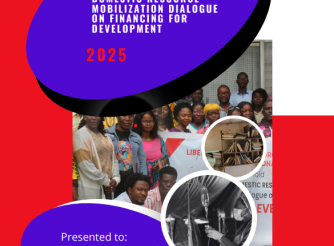Financing for Development Liberia's CSOs Joint communiqué Cover Page 