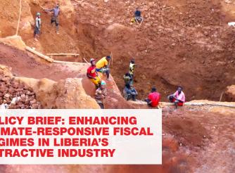policy brief on Liberia's Extractives cover page