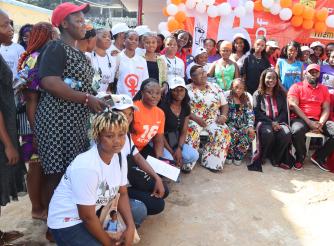 participants at ActionAid Liberia one day digital safety 