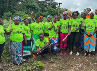 farmers in Gbarpolu supported by aal SPAC-II Project 