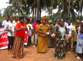 welcoming dances done by tradional women and FGM Change champions